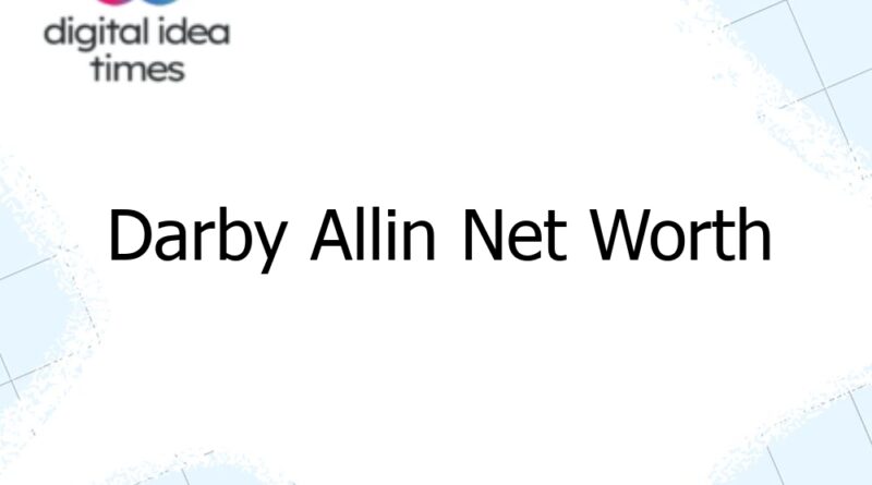 darby allin net worth 7013