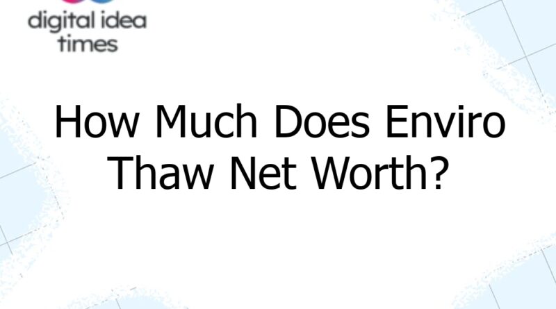 how much does enviro thaw net worth 10705