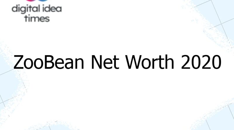 zoobean net worth 2020 12281